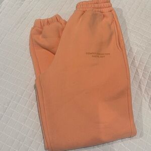 Comfort coral/peachy sweatpants size xs